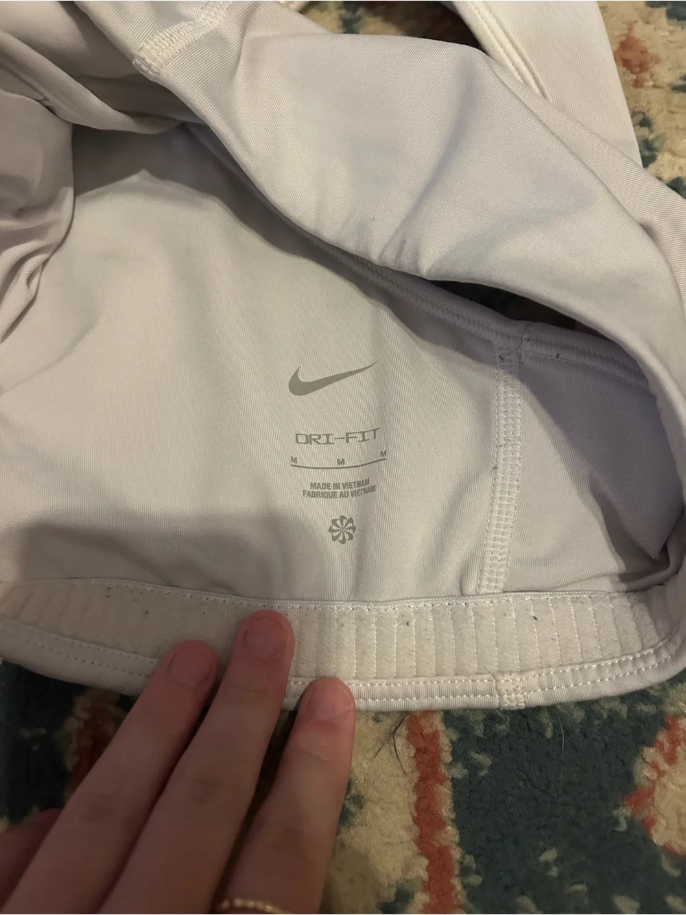 Nike White Girls' Dri-Fit Sports-Bra